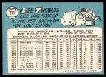 1965 Topps #111  Lee Thomas  Back Thumbnail