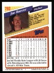1993 Topps #792  Joe Boever  Back Thumbnail