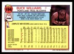 1992 Topps #196  Buck Williams  Back Thumbnail