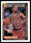 1992 Topps #206   -  Michael Adams 50 Point Club Front Thumbnail