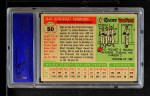 1955 Topps #50 Jackie Robinson Back Thumbnail