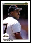 1990 Upper Deck #117  Kevin Mitchell  Front Thumbnail