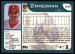 2001 Topps #232  Jeff Zimmerman  Back Thumbnail