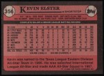 1989 Topps #356  Kevin Elster  Back Thumbnail