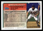 1994 Topps #274  Dave Gallagher  Back Thumbnail