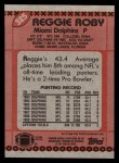 1990 Topps #325  Reggie Roby  Back Thumbnail