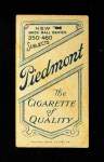 1909 T206 C Bill Bergen Back Thumbnail