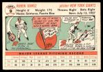 1956 Topps #9  Ruben Gomez  Back Thumbnail