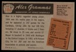 1955 Bowman #186 Alex Grammas Back Thumbnail