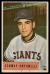 1954 Bowman #208 Johnny Antonelli Front Thumbnail