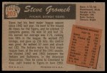 1955 Bowman #203 Steve Gromek Back Thumbnail