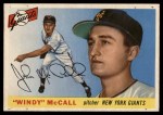 1955 Topps #42 Windy McCall Front Thumbnail