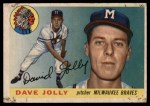 1955 Topps #35 Dave Jolly Front Thumbnail