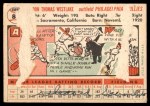 1956 Topps #81 Wally Westlake Back Thumbnail