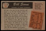 1955 Bowman #30 Bill Sarni Back Thumbnail
