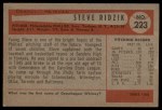 1954 Bowman #223 Steve Ridzik Back Thumbnail