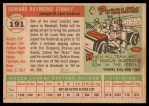 1955 Topps #191 Eddie Stanky Back Thumbnail
