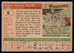 1955 Topps #9 Bob Miller Back Thumbnail