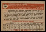 1952 Topps #130  Sheldon Jones  Back Thumbnail