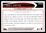 2012 Topps Update #255  Joey Votto  Back Thumbnail