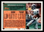 1994 Topps #444  Leonard Russell  Back Thumbnail