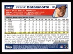 2004 Topps #264  Frank Catalanotto  Back Thumbnail