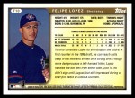 1999 Topps Traded #10 T Felipe Lopez  Back Thumbnail