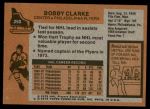 1975 Topps #250  Bobby Clarke  Back Thumbnail