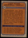 1974 Topps #245  Johnny Bucyk  Back Thumbnail