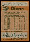 1978 Topps #229  Mike Murphy  Back Thumbnail