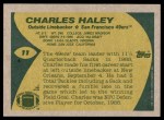 1989 Topps #11  Charles Haley  Back Thumbnail
