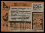 1975 Topps #259  Bob Nystrom  Back Thumbnail
