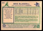 1983 O-Pee-Chee #242  Mike Blaisdell  Back Thumbnail