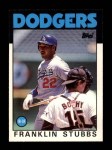 1986 Topps Traded #105 T Franklin Stubbs  Front Thumbnail