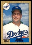 1987 Topps Traded #131 T Matt Young  Front Thumbnail