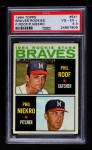 1964 Topps #541 - Phil Niekro / Phil Roof Braves Rookies Front Thumbnail