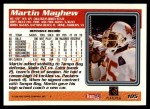 1995 Topps #105  Martin Mayhew  Back Thumbnail