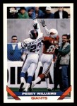 1993 Topps #373  Perry Williams  Front Thumbnail