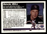 1995 Topps Traded #115 T Kevin Ritz  Back Thumbnail