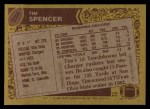 1986 Topps #234  Tim Spencer  Back Thumbnail