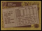 1986 Topps #370  Bobby Butler  Back Thumbnail