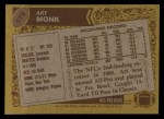 1986 Topps #175  Art Monk  Back Thumbnail