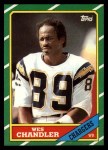 1986 Topps #235  Wes Chandler  Front Thumbnail
