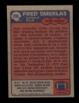 1985 Topps #206  Fred Smerlas  Back Thumbnail