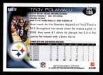 2010 Topps #106  Troy Polamalu  Back Thumbnail