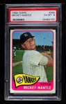 1965 Topps #350 Mickey Mantle Front Thumbnail