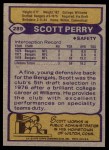 1979 Topps #289  Scott Perry  Back Thumbnail
