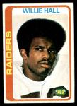 1978 Topps #345  Willie Hall  Front Thumbnail