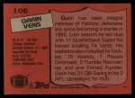 1987 Topps #106  Garin Veris  Back Thumbnail