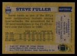 1982 Topps #114  Steve Fuller  Back Thumbnail